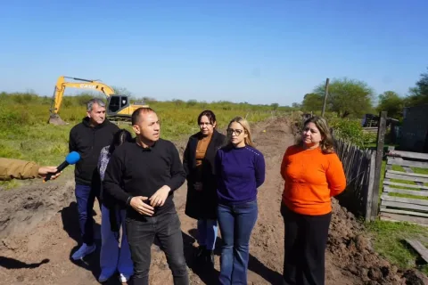 Avanzamos con obras de defensa hídrica en paraje El Doce