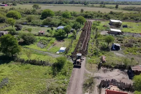 Avanzamos con obras de defensa hídrica en paraje El Doce